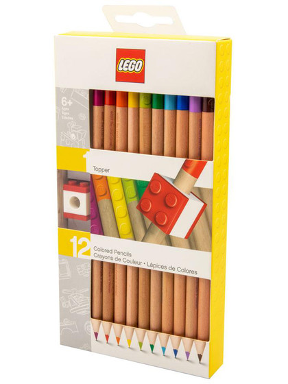 LEGO - Coloured Pencil 12-Pack & Topper