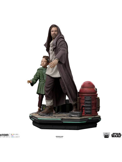 Star Wars: Obi-Wan Kenobi - Obi-Wan & Young Leia Deluxe Art Scale Statue