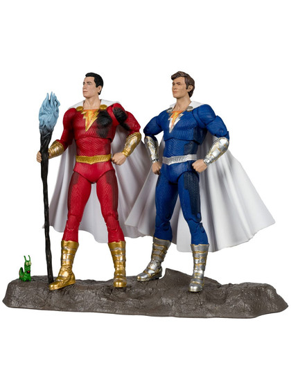 DC Multiverse - Shazam (Battle Damage) & Freddie Freeman (Gold Label) 2-Pack