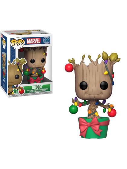 Funko POP! Marvel Comics: Marvel Holiday - Groot (Lights & Ornaments) - DAMAGED PACKAGING