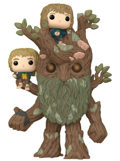 Funko Super Sized POP! Movies: The Lord of the Rings - Treebeard with Merry and Pippin