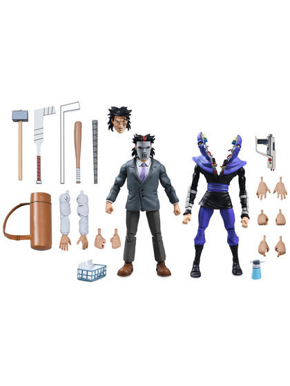 Turtles (Cartoon) - Business Suit Casey Jones & Split Foot Soldier 2 Pack