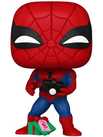 Funko POP! Marvel: Holiday - Spider-Man with Open gift