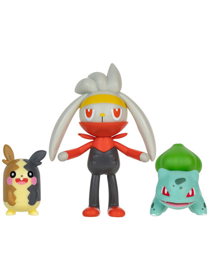 Pokémon Battle Figure - Morpeko (Full-Belly Mode), Bulbasaur and Raboot 3-Pack