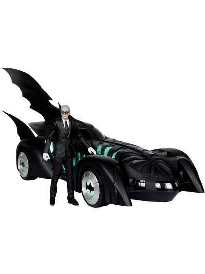 DC Multiverse: Batman Forever - Alfred Pennyworth & Batmobile (Gold Label)