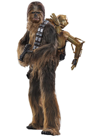 Star Wars: Episode V - Chewbacca with Disassembled C-3PO - 1/6