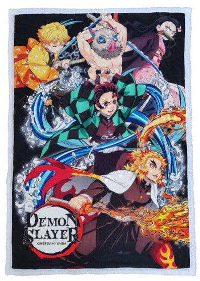 Demon Slayer: Kimetsu no Yaiba Fleece Blanket - 100x150cm