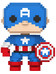 Funko POP! 8-Bit: Marvel - Captain America