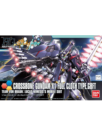 HGBF Crossbone Gundam X-1 Full Cloth Ver. - 1/144